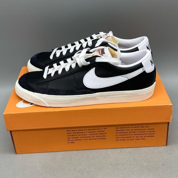 Nike Blazer Low 77 VNTG Black/Sail/White LTR DA6364-001 Retro Classic Trainer - Picture 2 of 10